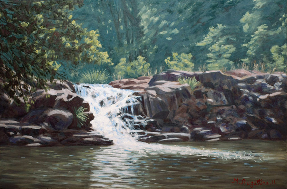 Midday Gardners falls Maleny 76x1010cm Sold